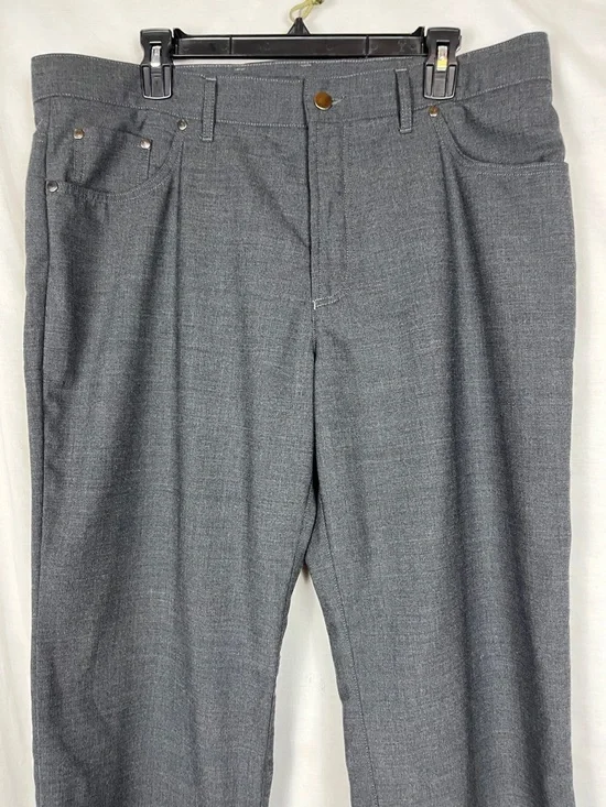 St. Croix Dark Gray Wool Blend Men's Dress Pants Slacks - Picture 2 of 5